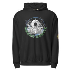 Unisex garment-dyed lightweight hoodie